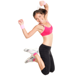 Losing weight by jumping rope is a benefit to having fun.